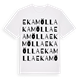 White t-shirt med Ekamölla ordlek t-shirt