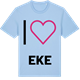 Blue Soul t-shirt med Jag älskar Eke t-shirt stort tryck