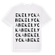 White t-shirt med Ekelyckan ordlek t-shirt