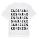 White t-shirt med Ekesåkra ordlek t-shirt
