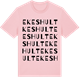Pink Cotton t-shirt med Ekeshult ordlek t-shirt