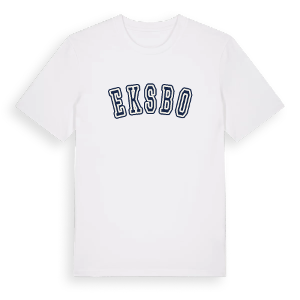 Eksbo college t-shirt – ekologisk bomull t-shirt från Pinshirt