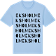 Blue Soul t-shirt med Eksholm ordlek t-shirt