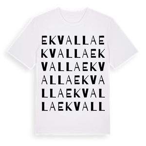 Ekvalla ordlek t-shirt – ekologisk bomull t-shirt från Pinshirt