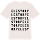 Vintage White t-shirt med Elestorp ordlek t-shirt