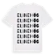 White t-shirt med Elinehög ordlek t-shirt