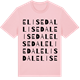 Pink Cotton t-shirt med Elisedal ordlek t-shirt