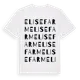 White t-shirt med Elisefarm ordlek t-shirt