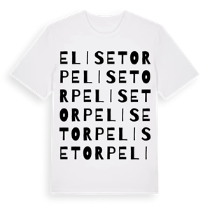 Elisetorp ordlek t-shirt – ekologisk bomull t-shirt från Pinshirt