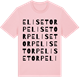 Pink Cotton t-shirt med Elisetorp ordlek t-shirt
