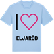 Blue Soul t-shirt med Jag älskar Eljaröd t-shirt stort tryck