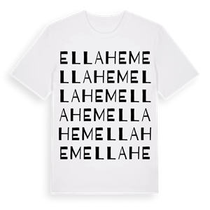 Ellahem ordlek t-shirt – ekologisk bomull t-shirt från Pinshirt