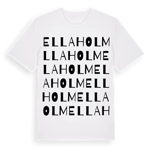 Ellaholm ordlek t-shirt – ekologisk bomull t-shirt från Pinshirt