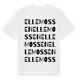 White t-shirt med Ellemossen ordlek t-shirt