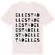 Vintage White t-shirt med Ellestad ordlek t-shirt