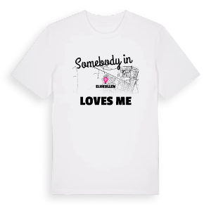 Någon i Elvkullen älskar mig t-shirt – ekologisk bomull t-shirt från Pinshirt