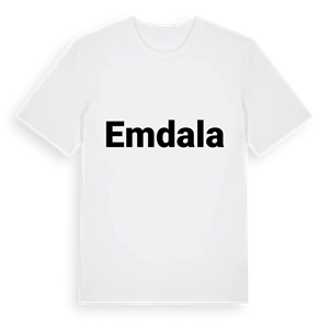 Emdala fetstil t-shirt – ekologisk bomull t-shirt från Pinshirt