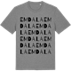 Mid Heather Gray t-shirt med Emdala ordlek t-shirt
