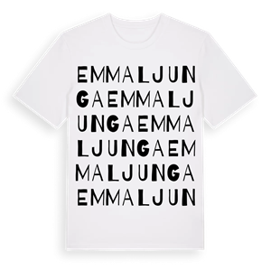 Emmaljunga ordlek t-shirt – ekologisk bomull t-shirt från Pinshirt
