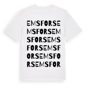 Emsfors ordlek t-shirt – ekologisk bomull t-shirt från Pinshirt