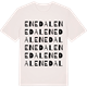 Vintage White t-shirt med Enedal ordlek t-shirt