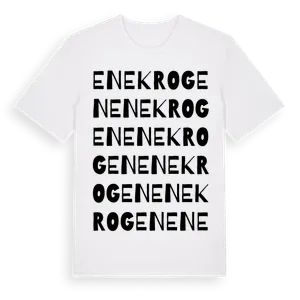 Enekrogen ordlek t-shirt – ekologisk bomull t-shirt från Pinshirt