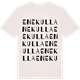 Vintage White t-shirt med Enekulla ordlek t-shirt