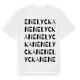 White t-shirt med Enelyckan ordlek t-shirt