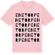 Pink Cotton t-shirt med Enetorp ordlek t-shirt