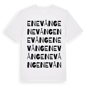 Enevång ordlek t-shirt – ekologisk bomull t-shirt från Pinshirt
