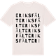 Vintage White t-shirt med Eriksfält ordlek t-shirt