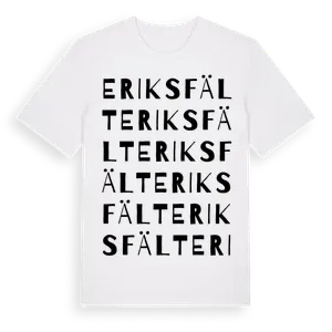 Eriksfält ordlek t-shirt – ekologisk bomull t-shirt från Pinshirt