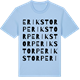 Blue Soul t-shirt med Erikstorp ordlek t-shirt