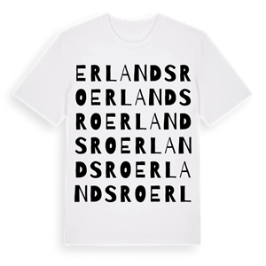 Erlandsro ordlek t-shirt – ekologisk bomull t-shirt från Pinshirt