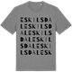 Mid Heather Gray t-shirt med Eskilsdal ordlek t-shirt