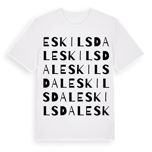 Eskilsdal ordlek t-shirt – ekologisk bomull t-shirt från Pinshirt