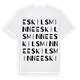 White t-shirt med Eskilsminne ordlek t-shirt