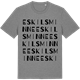 Mid Heather Gray t-shirt med Eskilsminne ordlek t-shirt