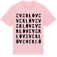 Pink Cotton t-shirt med Everlöv ordlek t-shirt