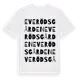 White t-shirt med Everödsgården ordlek t-shirt