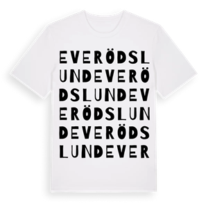 Everödslund ordlek t-shirt – ekologisk bomull t-shirt från Pinshirt