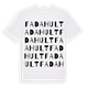 White t-shirt med Fadahult ordlek t-shirt