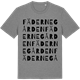 Mid Heather Gray t-shirt med Fädernegården ordlek t-shirt