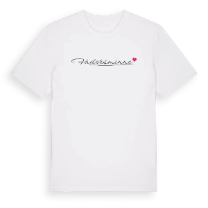 Fädersminne hjärta t-shirt – ekologisk bomull t-shirt från Pinshirt