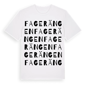 Fagerängen ordlek t-shirt – ekologisk bomull t-shirt från Pinshirt