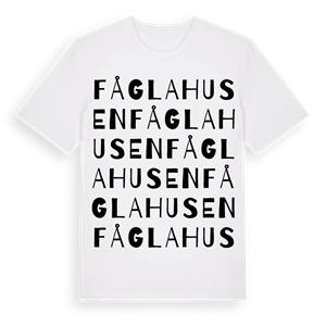 Fåglahusen ordlek t-shirt – ekologisk bomull t-shirt från Pinshirt