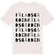 Vintage White t-shirt med Fäladsgården ordlek t-shirt