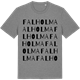 Mid Heather Gray t-shirt med Falholma ordlek t-shirt