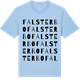 Blue Soul t-shirt med Falsterbo ordlek t-shirt