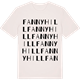 Vintage White t-shirt med Fannyhill ordlek t-shirt